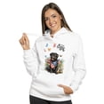 thumbnail image 2 of Pug Celebrates Spring and Enjoys a Happy Easter Hoodie Unisex Merch Hoodies Dog Lover Gifts - 02001, 2 of 6