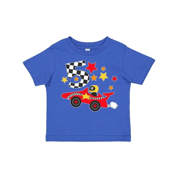 Inktastic Happy 5th Birthday -red Racing Car Boys or Girls Toddler T-Shirt