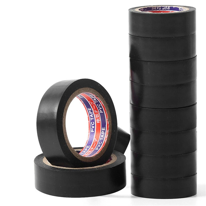BUTTERFLY- 10 Rolls Of Black Electrical Tape 10Pcs*6M Pvc Insulation Us