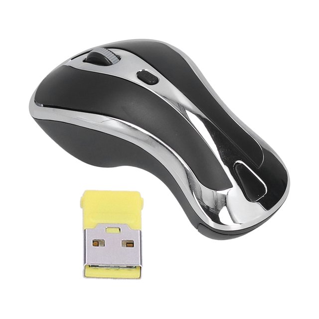 Ratón inalámbrico con transmisión de 2,4 GHz Accesorios para ordenador portátil para Windows 2000/XP/Vista/7 Negro