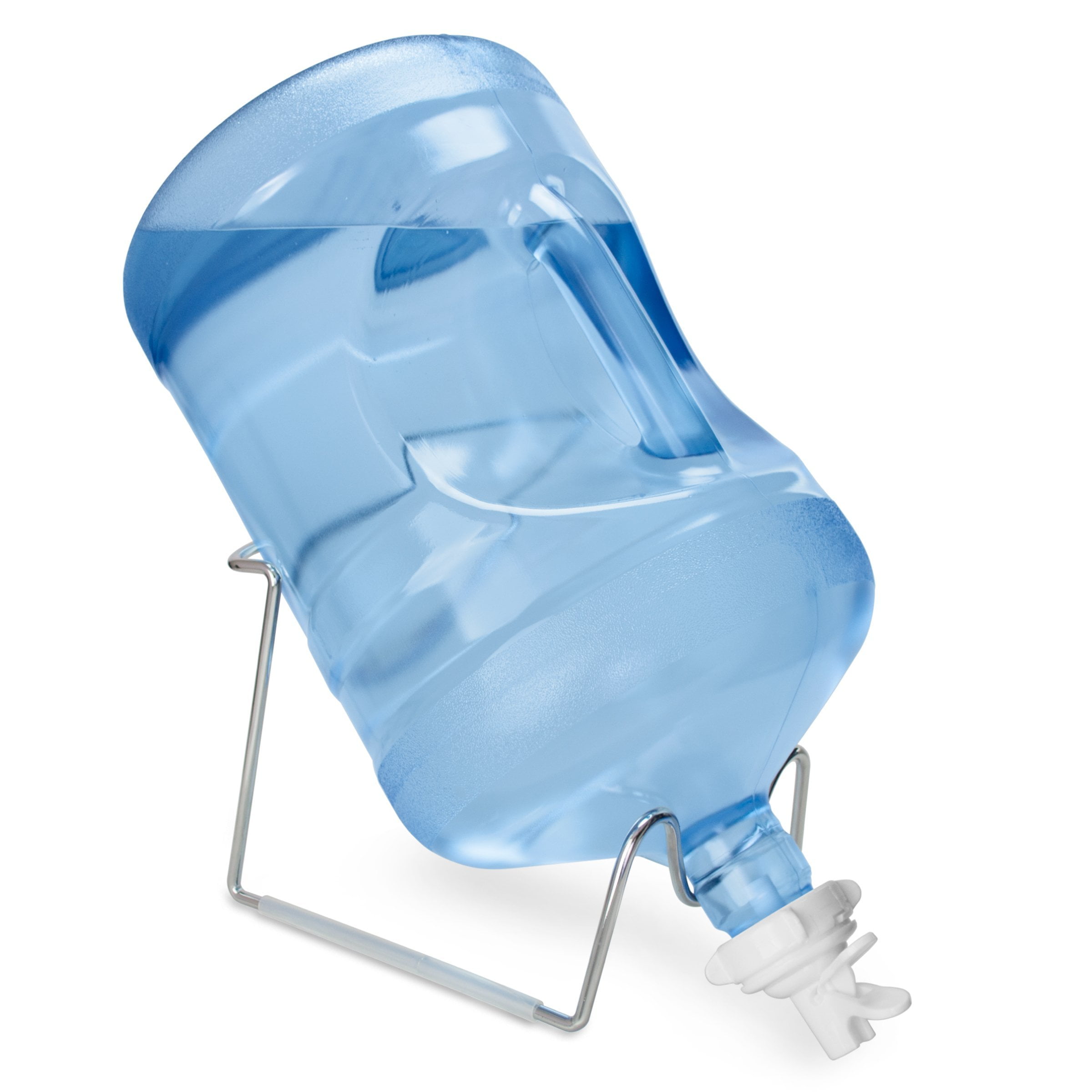 Brio Metal Plated 35 Gallon Water Jug Stand and 2 Dispenser Valves