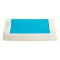 thumbnail image 5 of Almohada de gel con espuma viscoelástica y núcleo de rebote lento, almohada cervical individual para hombres y mujeres, almohada cervical para estudiantes, 5 of 5
