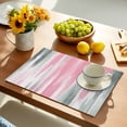 thumbnail image 5 of Placemats Set of 4, Pink Grey Place Mats Abstract Art Texture Tablemats Washable Placemat Table Decoration for Kitchen Table Dinner Party Home Decor Indoor Outdoor 13x19 Inch, 5 of 9