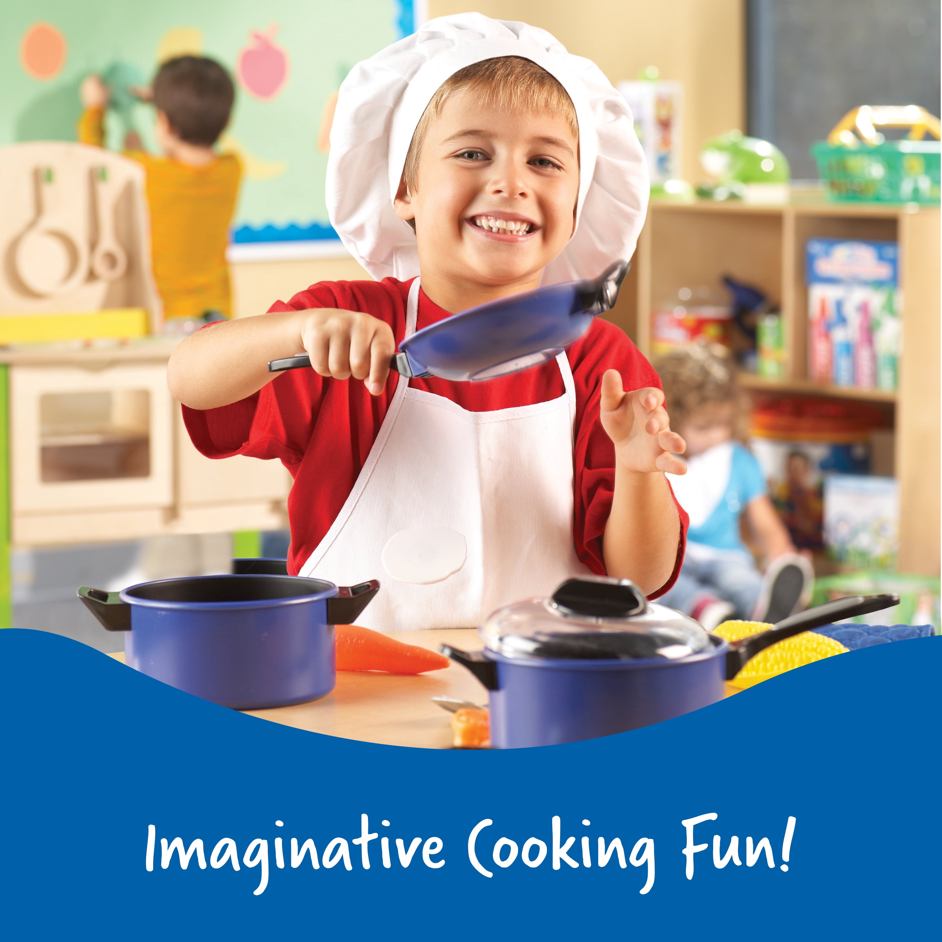Learning Resources Pretend & Play Pro Chef Set, Kitchen Toys, Ages 3+