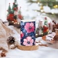 thumbnail image 5 of Pink Blue Floral Flickering Flameless Candles Battery Operated with Remote Timer LED Pillar Candles Set of 2, 5 of 7