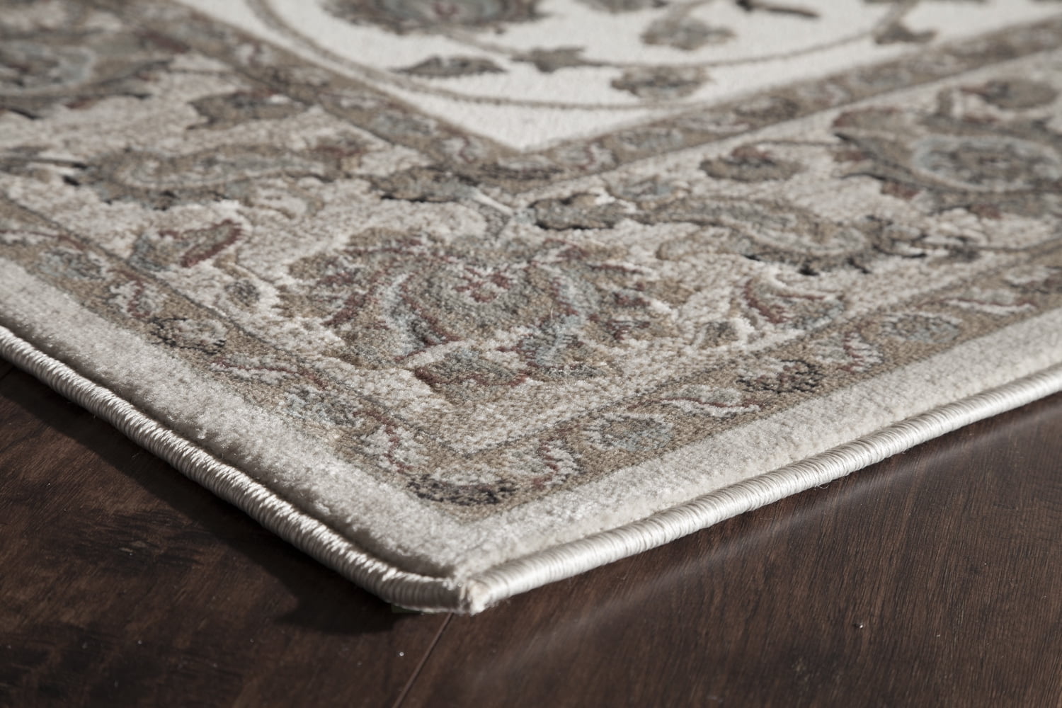Rugs America Riviera Collection Ivory Cream RV100B Transitional Oriental Area Rug 8' x 10'