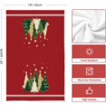 thumbnail image 6 of SOME THING Red Xmas Tree Merry Christmas Kitchen Towels Dish Towels, 18x26 Inch Farmhouse Star Holiday Winter Decoration Hand Towels Set of 2, 6 of 6