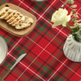 thumbnail image 5 of Christmas Tablecloth 60×84 Inch Oval, Buffalo Plaid Red Washable Table Cover for Party Picnic Dinner Decor, 5 of 6