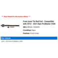 thumbnail image 2 of Front Inner Tie Rod End - Compatible with 2014 - 2021 Ram ProMaster 2500 - Moog, 2 of 2