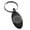 Black, variant on Stainless Steel Icelandic Vegvisir Viking Rune Engraved Small Oval Charm Keychain Keyring