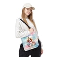 thumbnail image 2 of Happy Birthday Cute Puppy Cavalier King Charles Spaniel with Cake Gifts Party Hat All Over Print 3D Canvas Tote Bag Dog Lover Gifts Reusable Handbag - 00029, 2 of 5