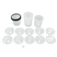 thumbnail image 1 of Vasos para pintura en aerosol con revestimiento, vasos desechables para pintura en aerosol, vasos para mezclar pintura con tapa, vasos para pintura desechables, características mejoradas, 1 of 8