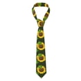 thumbnail image 6 of Uemuo Sunflower Pattern Men's Necktie Classic Silk Tie Woven Jacquard Neck Ties Business Necktie Gift for Men, 6 of 9