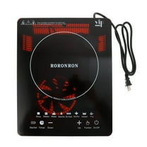 2200W Portable Induction Countertop Burner, 8 Temp Levels, Timer, Auto Pot Detection, Child Safety Lock