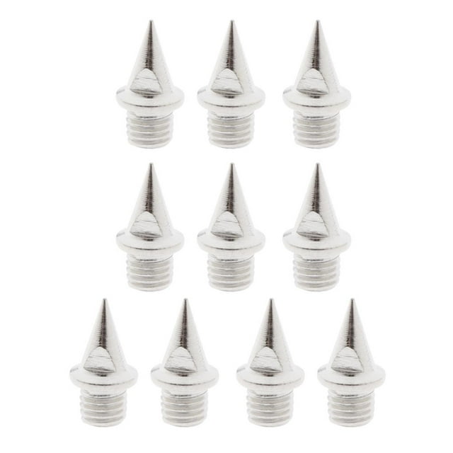 10x Reemplazo De Púas De Riel de material acero Al Carbono Para Exteriores Tipo Negro 13.5 Mm Medium 15mm Cola Agujas de seguimiento