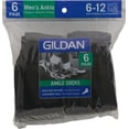 thumbnail image 2 of GILDAN 1048591 MEN    S ANKLE SOCK 6-PACK  BLACK, 2 of 2