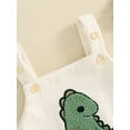 thumbnail image 5 of Hirigin Newborn Baby Boy Corduroy Overalls Sleeveless Dinosaur Embroidery Romper 0 3 6 9 12 Months Cute Summer Clothes, 5 of 7