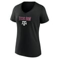 Women's Black Texas A&M Aggies Lockup Team VNeck TShirt