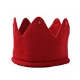 thumbnail image 1 of Bonnet Tricoté d'Hiver Chaud pour Bébés Filles, Couronne, Serre-Tête en Tricot (Rouge), 1 of 3