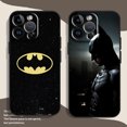 thumbnail image 4 of Funda de teléfono negra suave a prueba de golpes para Apple, b-batman Hero, iPhone 15 14 13 12 11 XS XR X 8 7 Pro Max Plus Mini, 4 of 5