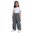 thumbnail image 6 of Kiijoy Girls Parachute Pants Casual Athletic Baggy Cargo Pants Joggers, Sizes 5-15, 6 of 8