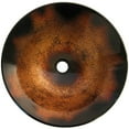 thumbnail image 2 of Novatto NOHP-G008CH Sanguinello Copper and Black Hand Painted Glass Vessel Bath Sink with Chrome Pop-Up Drain, Mounting Ring, 2 of 4