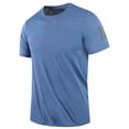thumbnail image 5 of Gunia Cooling Shirts Mens Workout Gym Shirts Short Sleeved Ice Silk Round Neck Outdoor Casual Breathable Quick Drying Tees For Running Athletic Sport Tops T Shirts For Men Sky Blue 4Xl, 5 of 5