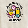thumbnail image 3 of Despicable Me Minions - Dress To Impress Yourself Graphic Long Sleeve Fleece Sweatshirt, 3 of 5