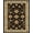 Black, Pattern 2, variant on ODIKA 4'x6' Dark Brown Vintage Academia Gothic Washable Area Rug Faded Bloom Motif Rustic Border Southwest Frame Layout Non-Slip, Chair-Friendly, Flatwoven for Home Office, Under Desk