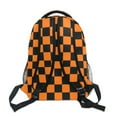 thumbnail image 5 of ALAZA Stylish Backpack Orange Checkered Grid Pattern Elementary Bookbag Personalized Laptop School Bags Travel Daypack, 5 of 6