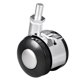 thumbnail image 1 of Ruedas de oficina de oficina de 1 pieza 1,5 pulgadas Twin Rueda con freno, m8 x 15 mm Tallo roscado Caster giratorio, capacidad de carga de 33lb, 1 of 3