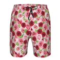 thumbnail image 3 of Fotbe Rose Flowers Trajes de Baño Estampados para Hombre, Shorts de Verano de Secado Rápido, Ropa de Playa, Bañadores-Small, 3 of 6