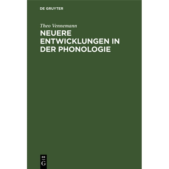 Neuere Entwicklungen in der Phonologie (Hardcover)