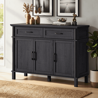 White Wood Entryway Handbags or School Bags Storage Sideboard