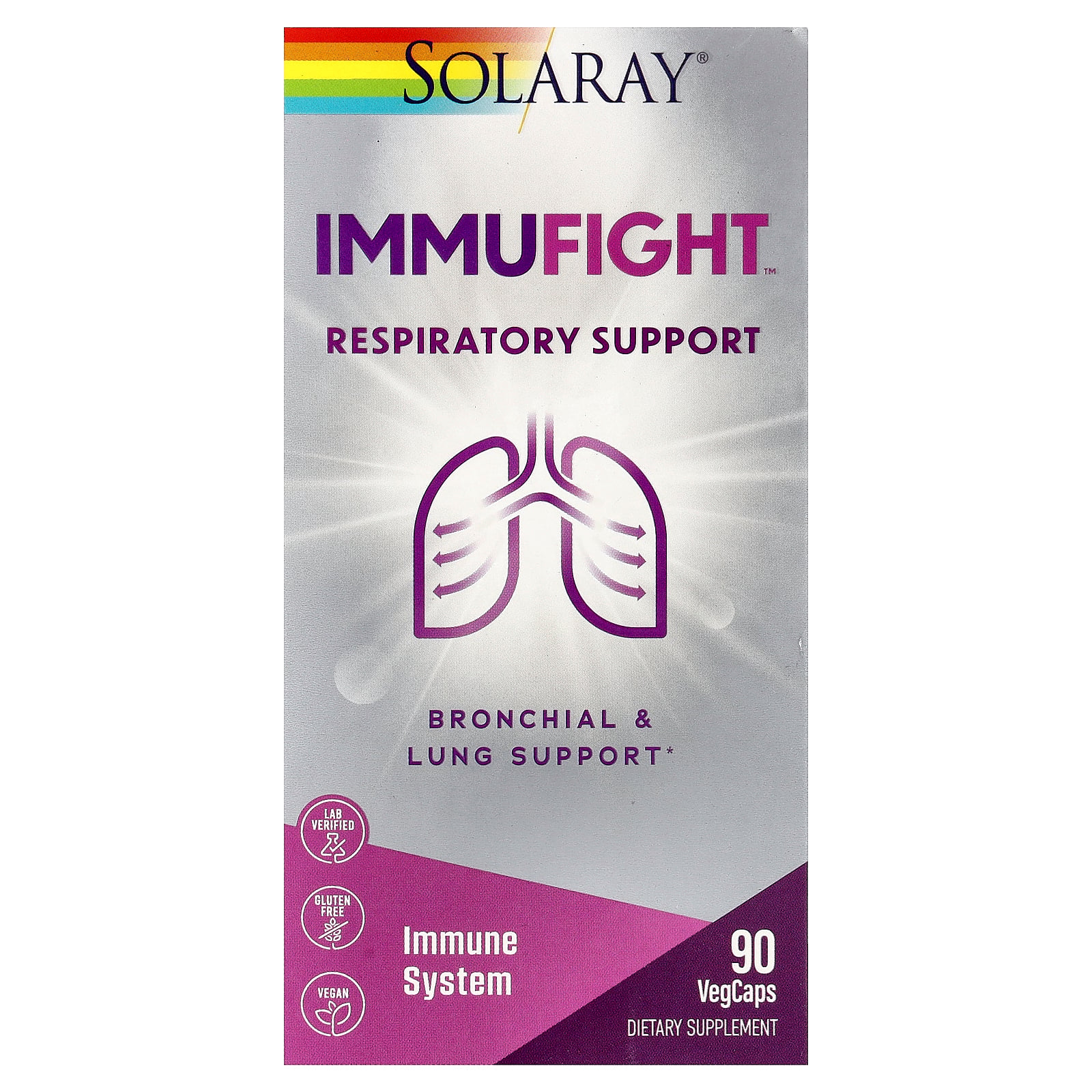 Solaray - Immufight Respiratory Support - 90 Veg Capsules
