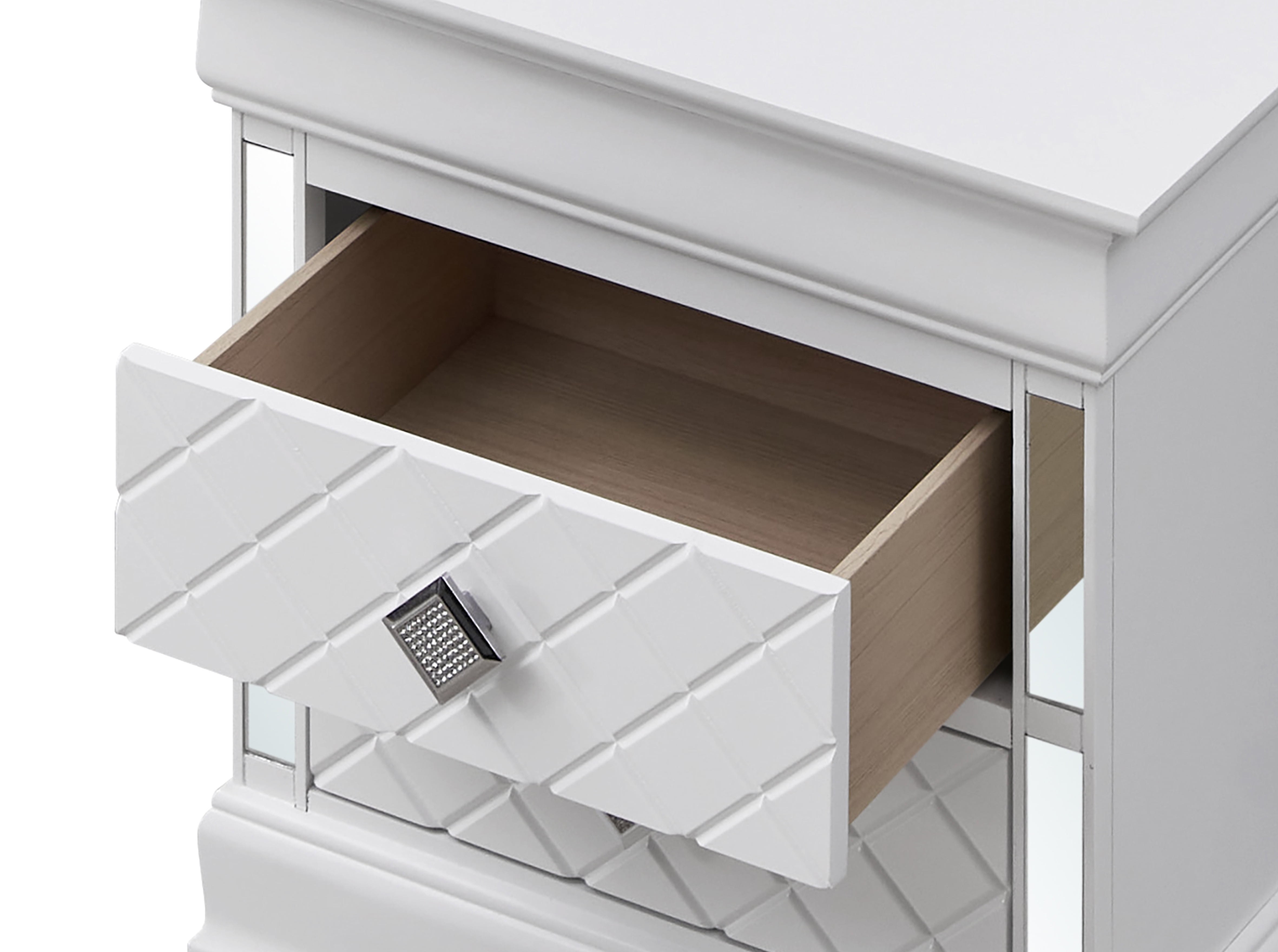 Glory Furniture Verona Nightstand in White Color