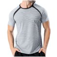 thumbnail image 2 of WAENQINLA Big and Tall Men's Workout Shirt Summer Crewneck Gym Athletic T-Shirts for Running Raglan Short Sleeve Tee Casual Tops, 2 of 9