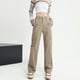 thumbnail image 1 of Pantalones casuales holgados de cintura alta con múltiples bolsillos y bolsillos para mujer, 1 of 5