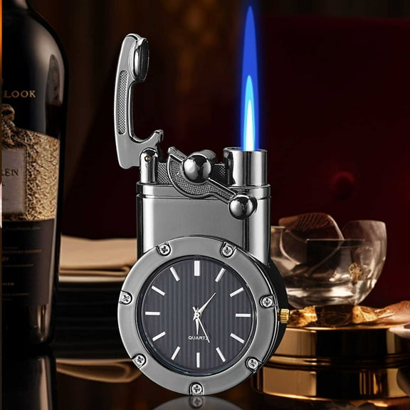 sruoe Torch Lighters for Smoking Pocket Lighters Rocker Watch Lighters Grill BBQ Candle Camping