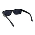 thumbnail image 4 of All Black Timeless Classic Narrow Rectangle Dad Shade Sunglasses Matte, 4 of 4