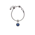 thumbnail image 2 of Delight Jewelry Silvertone Navy Blue Paw on Black Disc Lord Guide Me Charm Bead, 2 of 4