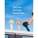 thumbnail image 5 of Mini Fan Battery Operated Handheld with 2000 mAh or USB Powered Personal Fan,3 Speeds,Enhanced Airflow, Rechargeable Quiet Pocket for Home,Outdoor-White, 5 of 5
