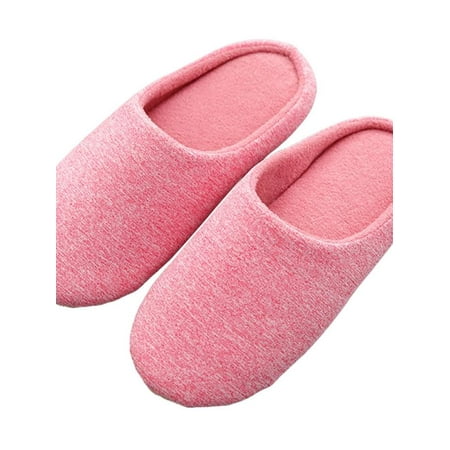 

Topumt Women Men Fuzzy No-Slip Slippers Closed Toe House Shoes for Indoor Outdoor