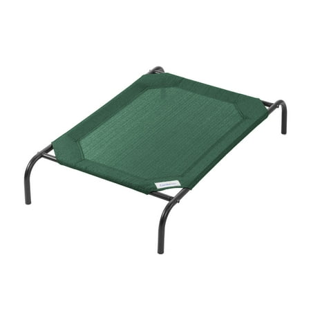 The Original Coolaroo Elevated Pet Dog Bed for Indoors & Outdoors  Medium  Green