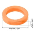 thumbnail image 2 of Key Cap Cover 0.9" Round Key Identifier Tags for House Keys, Orange, 10 Pack, 2 of 6