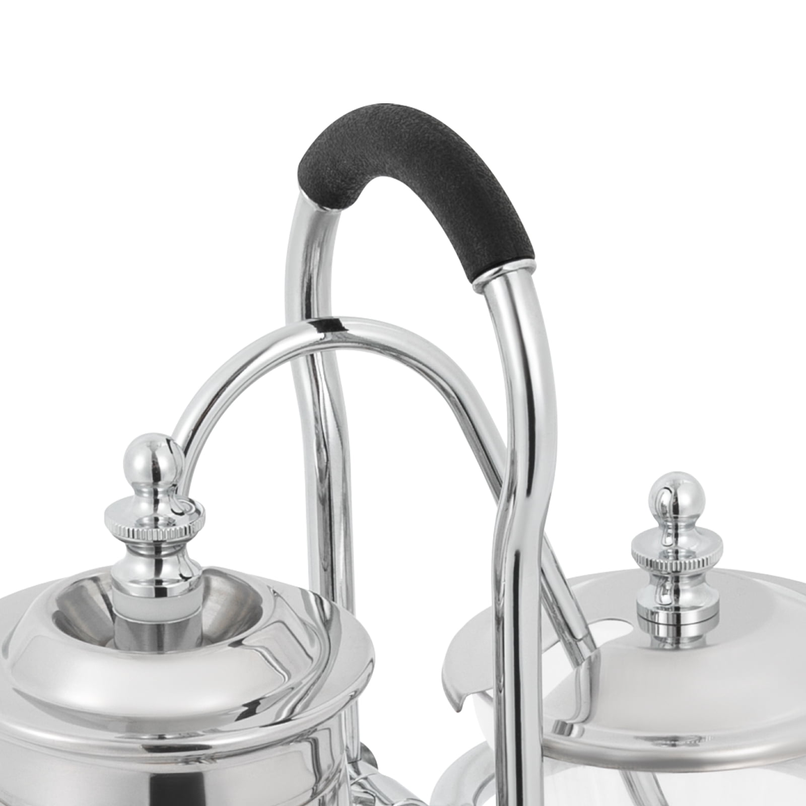 Wildnix Siphon Coffee Maker with Alcohol Lamp, Antique Style, Stable Base, Plastic Filter for Rich Flavor, 37Qt Large Capacity, Ideal for Home or Office Brewing