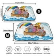 thumbnail image 3 of Kdxio Rainbow Animals on Noah's Ark Print Windshield Sun Shade,UV Rays and Sun Heat Protection,Sunshade for Car Windshield,Car Shade Front Windshield - Small, 3 of 6