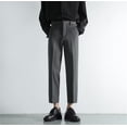 thumbnail image 2 of Zszcpp Work Pants Men Suit Trendy Japanese Handsome Trendy Style Versatile Solid Color Lounge Trousers Casual Trouser, 2 of 7