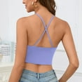 thumbnail image 5 of Mittory Women's Workout Sports Bras Longline Criss Cross Back Yoga Running Workout Bra Crop Tops, 5 of 7