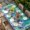 Turquoise, variant on Hello Spring Table Cloths for 4 Foot Rectangle Tables, Pastoral Purple Bottle Floral Dark Green Wood Patio Waterproof Elastic Fitted Tablecloths, Washable Rectangular Table Cover for Camping
